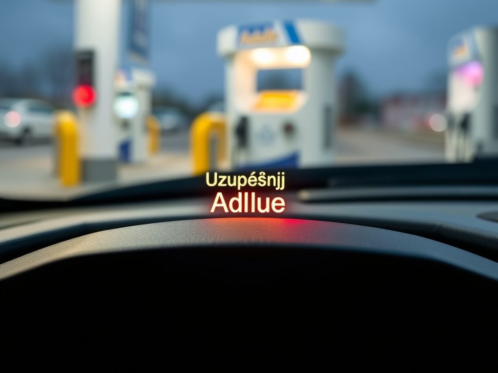 Komunikat Uzupełnij AdBlue – kiedy zgaśnie po dolaniu, a kiedy wymaga diagnostyki